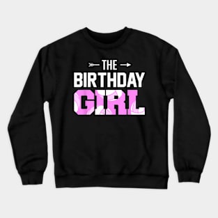 The Birthday Girl Volleyball Girl Family Matching Crewneck Sweatshirt